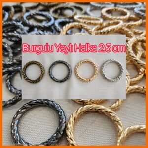 BURGULU YAYLI HALKA 2.5 CM